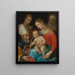 De Maagd met Kind met de heiligen Augustinus, Johannes de Evangelist en Jozef - Vincenzo Rustici — ingelijst kunstwerk aan de muur