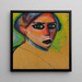 Gezicht van een vrouw - Alexej von Jawlensky — ingelijst kunstwerk aan de muur