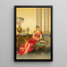 A basket of flowers - Vittorio Reggianini — framed artwork on a wall