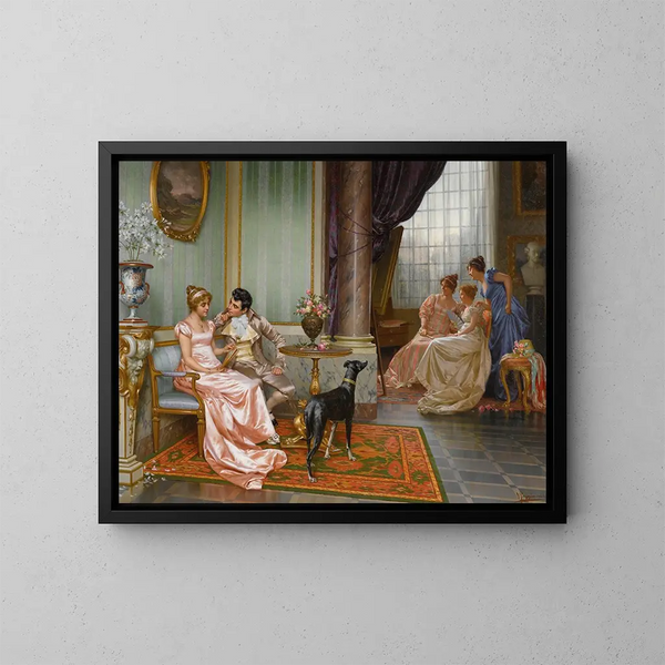 Admiratie - Vittorio Reggianini — ingelijst kunstwerk aan de muur
