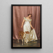 A Lady in Elegance - Vittorio Reggianini — framed artwork on a wall