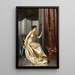 Nourrir le perroquet - Vittorio Reggianini — framed artwork on a wall
