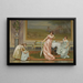 La Partie de thé - Vittorio Reggianini — framed artwork on a wall