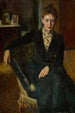 Portret van een dame - Vladimir Iliodorovich Rossinsky — weergave van het kunstwerk