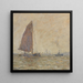 Zeilboot en boot op de Elbe - Henning Edens — ingelijst kunstwerk aan de muur