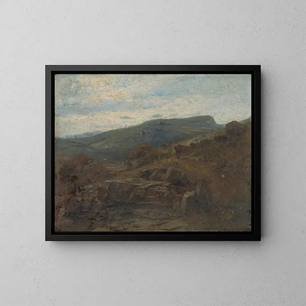 Landschap rond Kremnica - Vojtech Angyal — ingelijst kunstwerk aan de muur