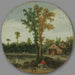 Reisigers aan de rand van een meer - Esaias van de Velde — weergave van het kunstwerk