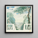 Uitzicht op een dorp vanaf een terras - Sergey Chekhonin — ingelijst kunstwerk aan de muur