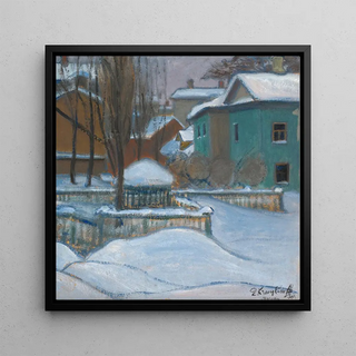 Vue de Moscou sous la neige - Elizaveta Sergeevna Kruglikova