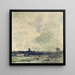 Uitzicht op Neuss - Andreas Achenbach — ingelijst kunstwerk aan de muur