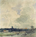 Uitzicht op Neuss - Andreas Achenbach — weergave van het kunstwerk