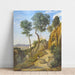 Reproductie van het schilderij Vue de Volterra - Jean-Baptiste Camille Corot
