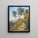 Reproductie van het schilderij Vue de Volterra - Jean-Baptiste Camille Corot