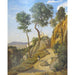 Reproductie van het schilderij Vue de Volterra - Jean-Baptiste Camille Corot