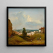 the Vue de l'Albrechtsburg à Klosterneuburg - Johann Christian Brand — framed artwork on a wall
