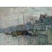 Reproductie van het schilderij Vue de la Prins Hendrikkade et du Kromme Waal à Amsterdam - Claude Monet