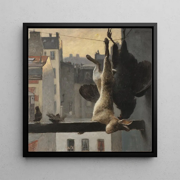 Vue de la ville avec nature morte - Hugo Salmson