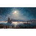 Uitzicht op de Bosporus met Hagia Sophia en de Maagdtoren bij maanlicht - Ivan Konstantinovich Aivazovsky