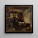 Binnenzicht van een woonkamer in Uusimaa - Albert Edelfelt — ingelijst kunstwerk aan de muur
