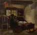 Binnenzicht van een woonkamer in Uusimaa - Albert Edelfelt — weergave van het kunstwerk