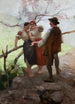 Houtsoules en conversatie - Wacław Szymanowski — weergave van het kunstwerk