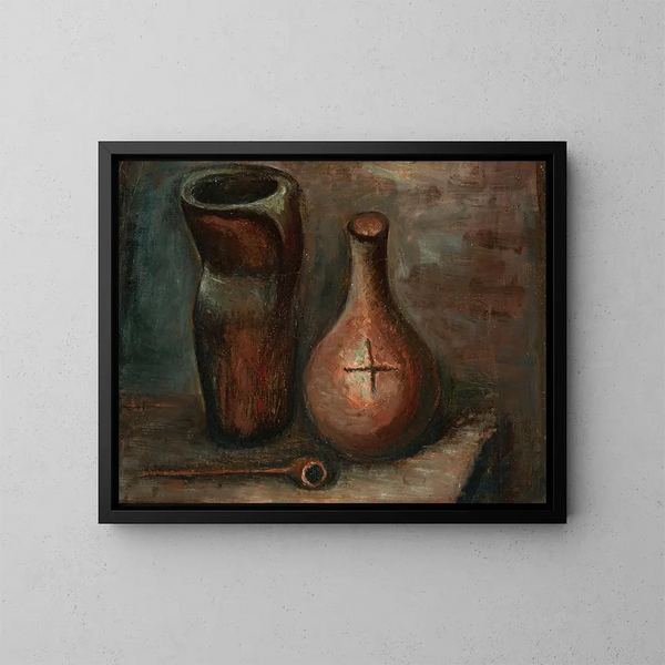 Natuurstudie - Wacław Wśowicz — ingelijst kunstwerk aan de muur