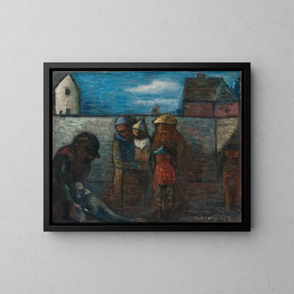 Ongeval - Wacław Wśowicz — ingelijst kunstwerk aan de muur