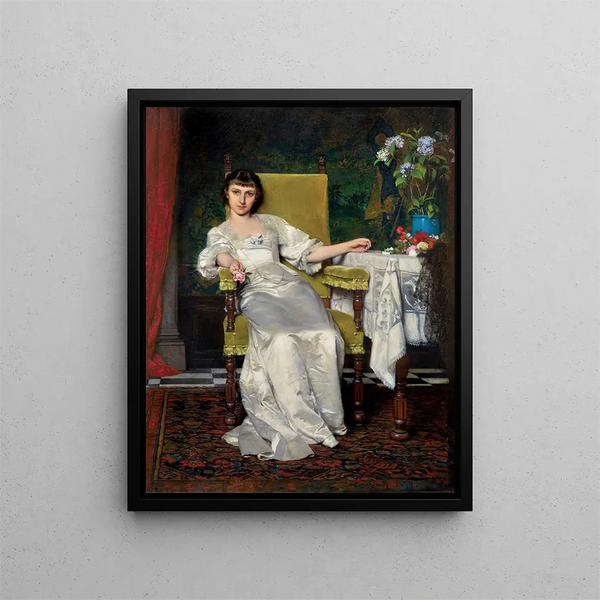 Wadysaw Czachrski - A lady with rose.webp