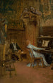 Concert in de woonkamer schets - Władysław Czachórski — weergave van het kunstwerk