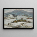 Cottages dans la neige - Władysław Ślewiński — ingelijst kunstwerk aan de muur