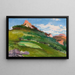 Landschap met roze bergtoppen - Władysław Ślewiński — ingelijst kunstwerk aan de muur