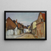 Straat Lubelska in Kazimierz Dolny - Władysław Ślewiński — ingelijst kunstwerk aan de muur