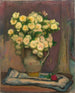 vaas met kleine witte rozen - Władysław Ślewiński — weergave van het kunstwerk