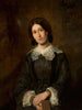 portret van de zus van de kunstenaar Lucyna Uszczkiewicz - Władysław Łuszczkiewicz — weergave van het kunstwerk