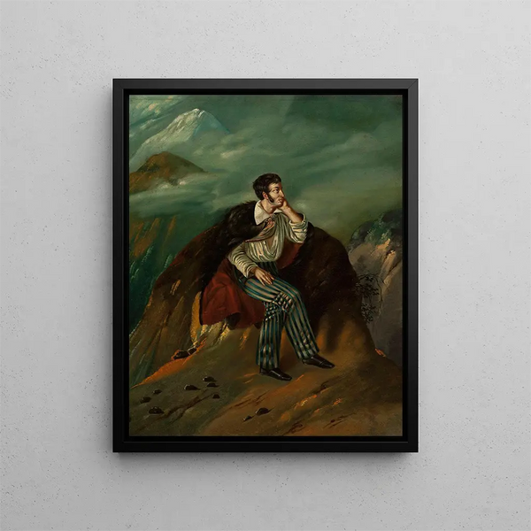 Walenty Wakowicz - Portrait of Adam Mickiewicz on the rock of Judah.webp
