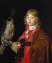 Portret van een jongen met een valk - Wallerant Vaillant — weergave van het kunstwerk
