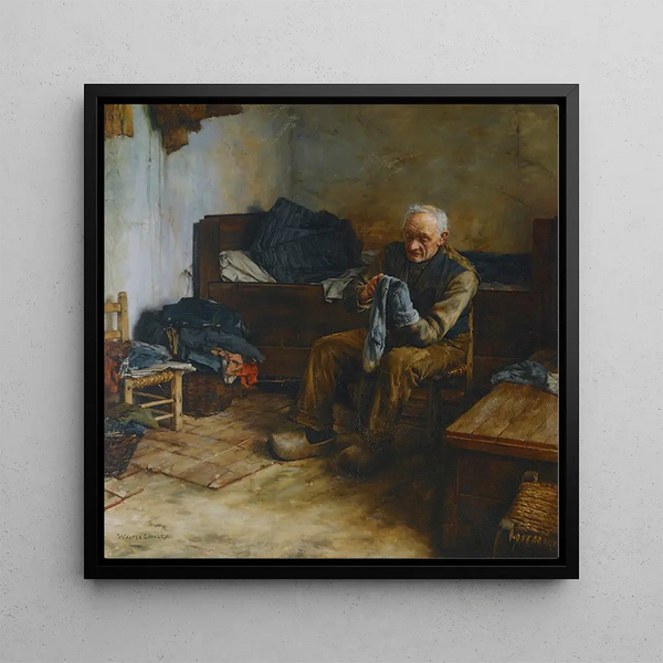 Schilderij Een Vlaamse boer - Walter Langley | Kunstdruk