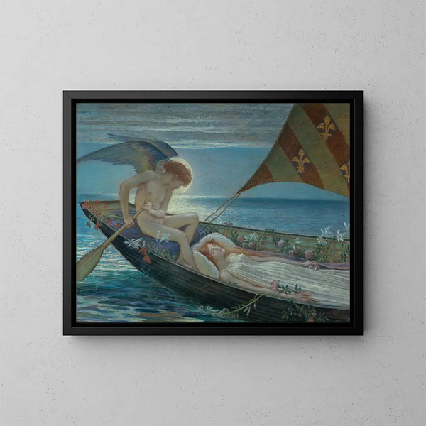 Een droomreis - Walter Crane — ingelijst kunstwerk aan de muur