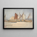 Southwold, een studie van zeilen - Walter Crane — ingelijst kunstwerk aan de muur