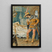 La Belle au bois dormant - Walter Crane — framed artwork on a wall
