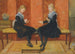 Violet en Lily schilderij, de dochters van Edmund Routledge - Walter Crane — weergave van het kunstwerk