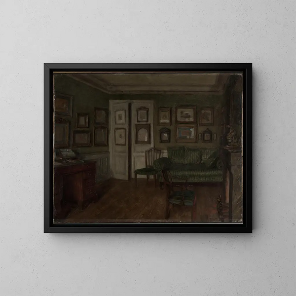 Een interieur - Walter Gay — ingelijst kunstwerk aan de muur
