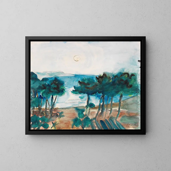 Cavalaire - Walter Gramatt — ingelijst kunstwerk aan de muur