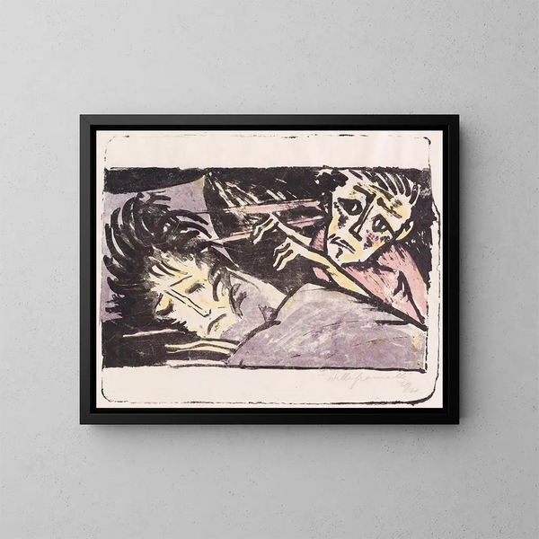 Quel tourment - Walter Gramatt — ingelijst kunstwerk aan de muur