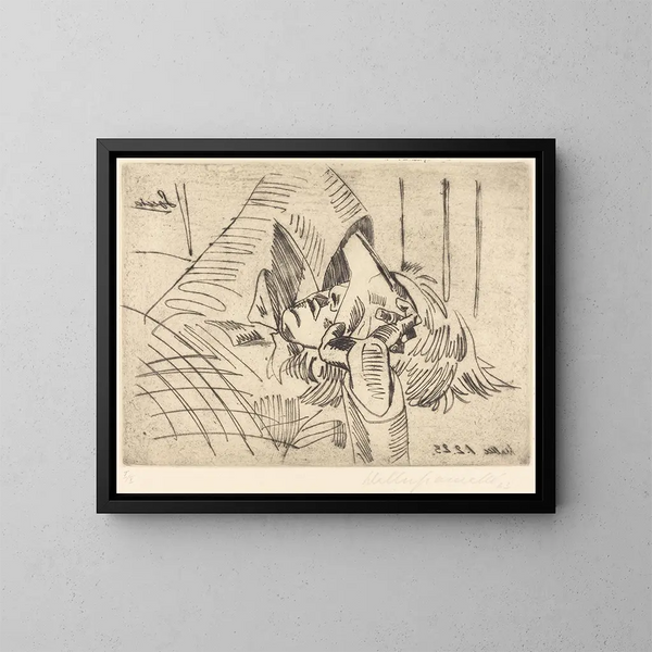 Sonia - Walter Gramatt — ingelijst kunstwerk aan de muur