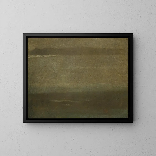 Gris en zilver, een nocturne - Walter Greaves — ingelijst kunstwerk aan de muur