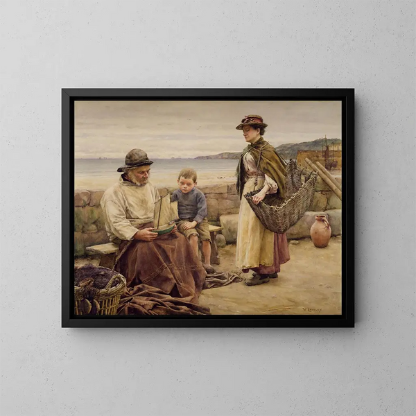 Opinie van de expert - Walter Langley — ingelijst kunstwerk aan de muur