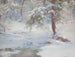 Een winteridylle - Walter Launt Palmer — weergave van het kunstwerk