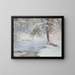 Een winteridylle - Walter Launt Palmer — ingelijst kunstwerk aan de muur
