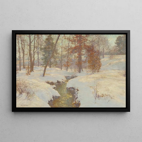 Walter Launt Palmer - Oaks in Winter Snow in November.webp